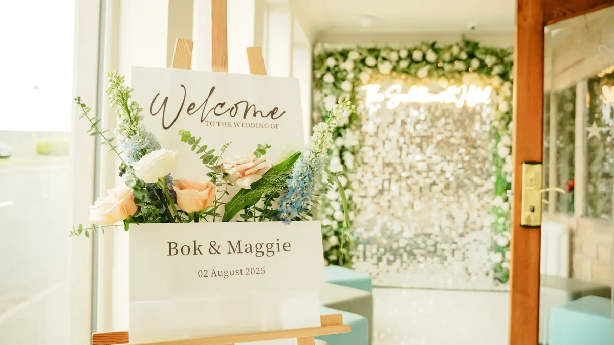 An intimate summer wedding celebration