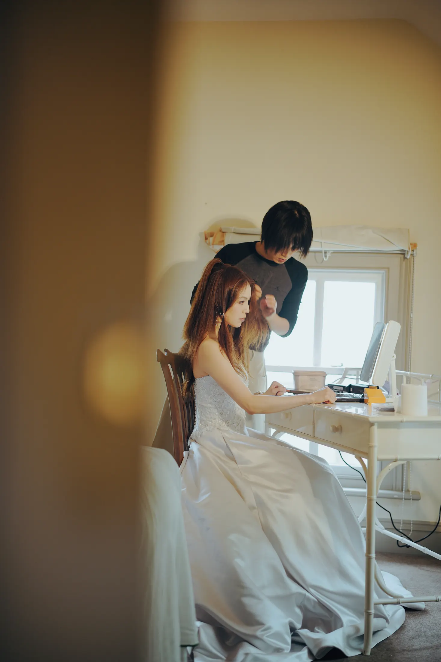 Wedding preparations in England