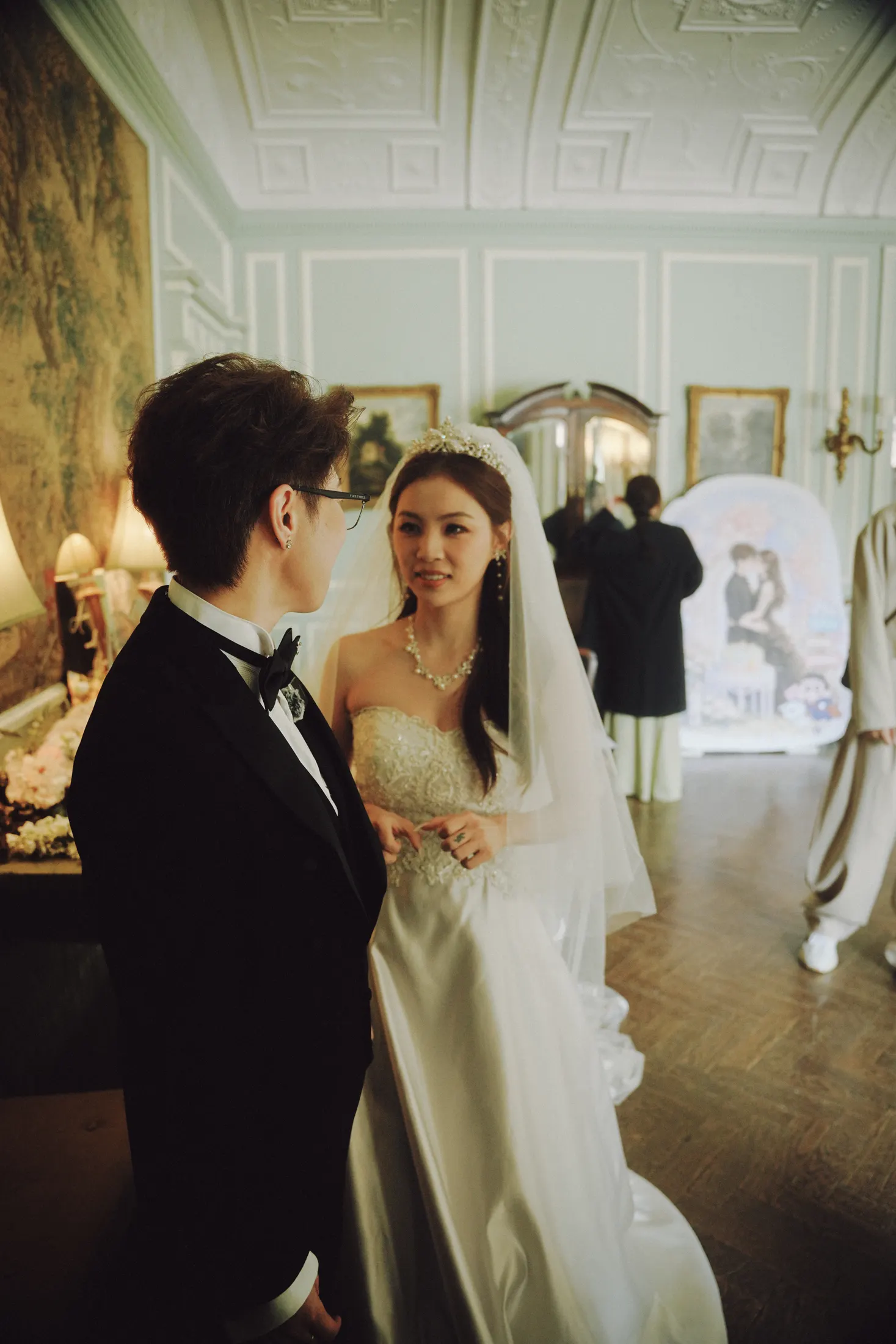 Wedding preparations in England