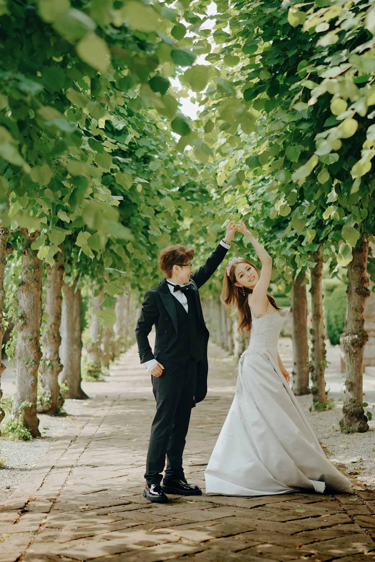 Newlywed portraits in England