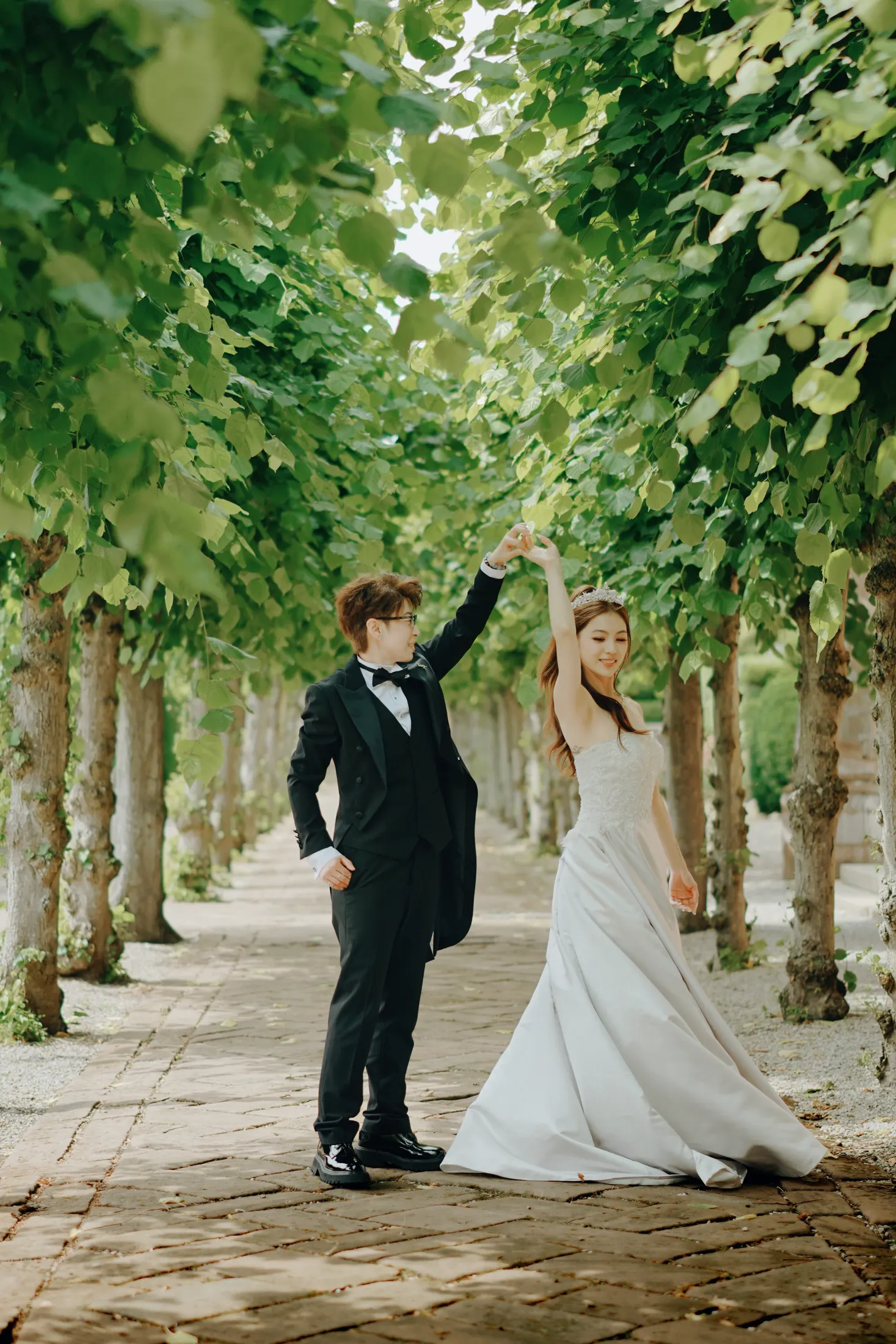 Newlywed portraits in England