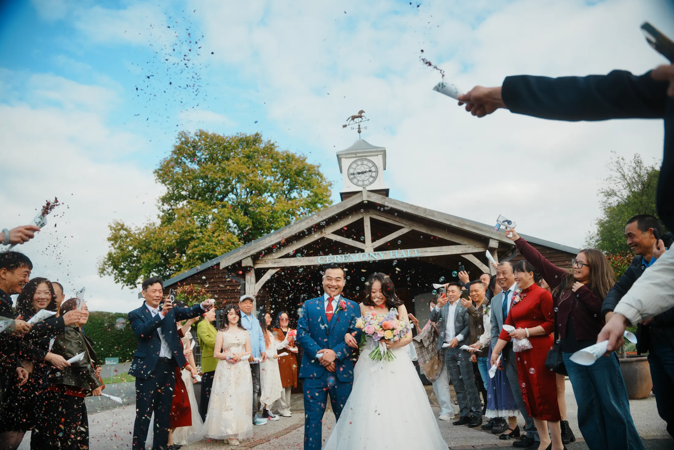 Wedding celebration in Colshaw Hall