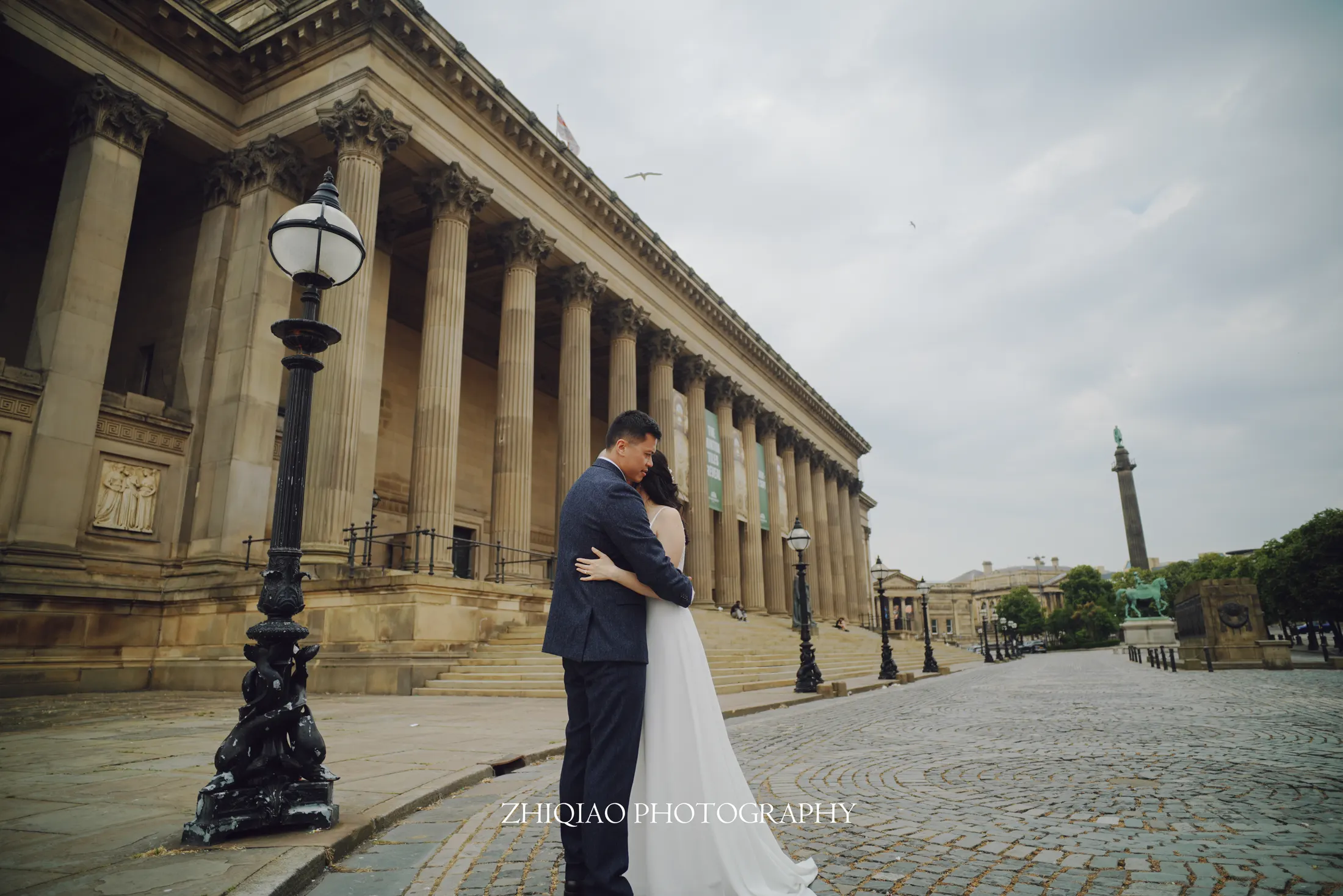 Newlywed portraits in Liverpool