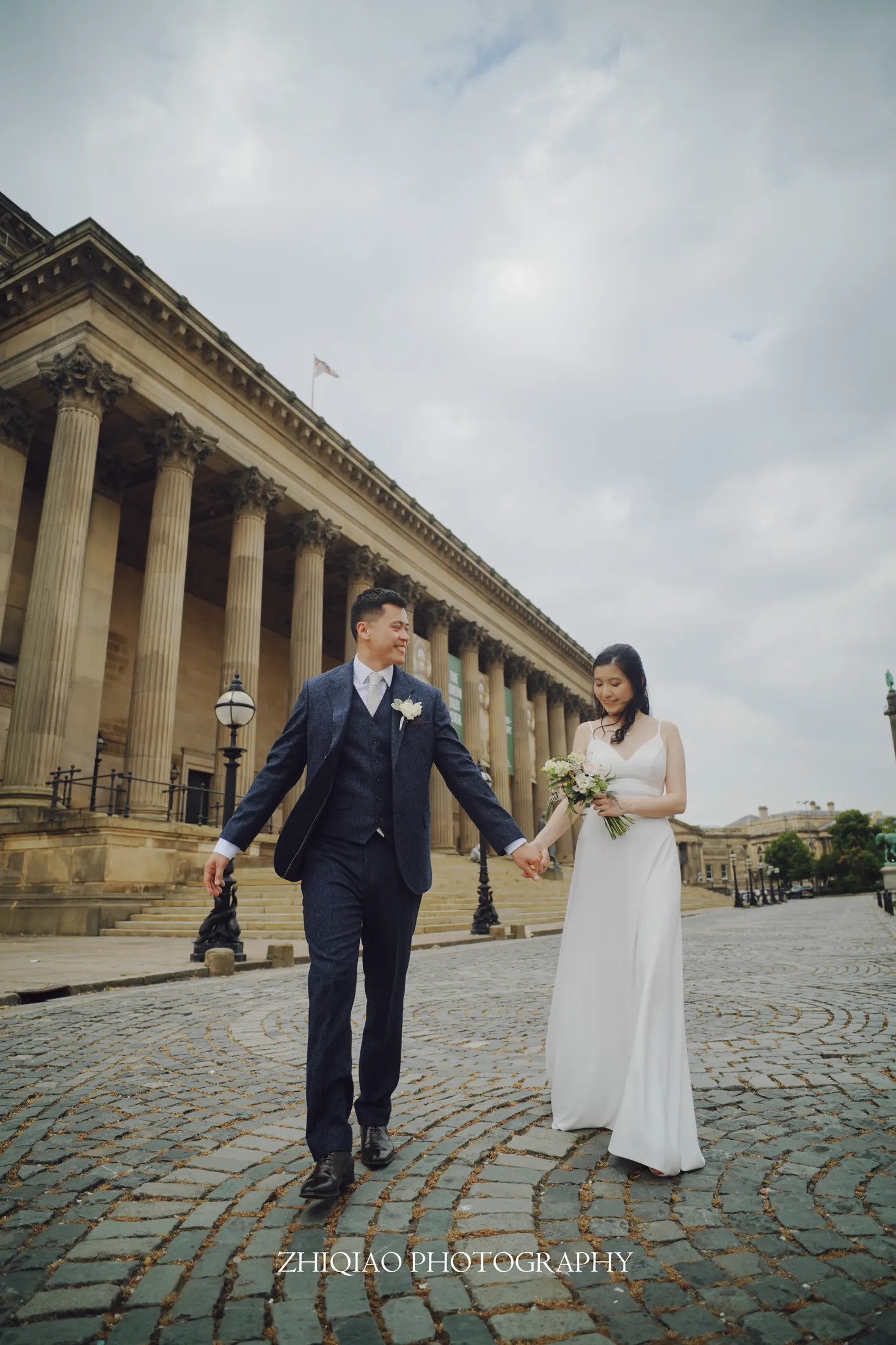 Newlywed portraits in Liverpool