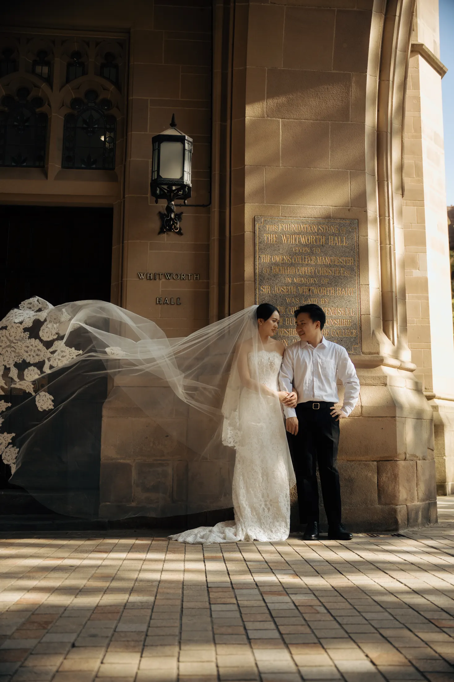 Newlywed portraits in Manchester