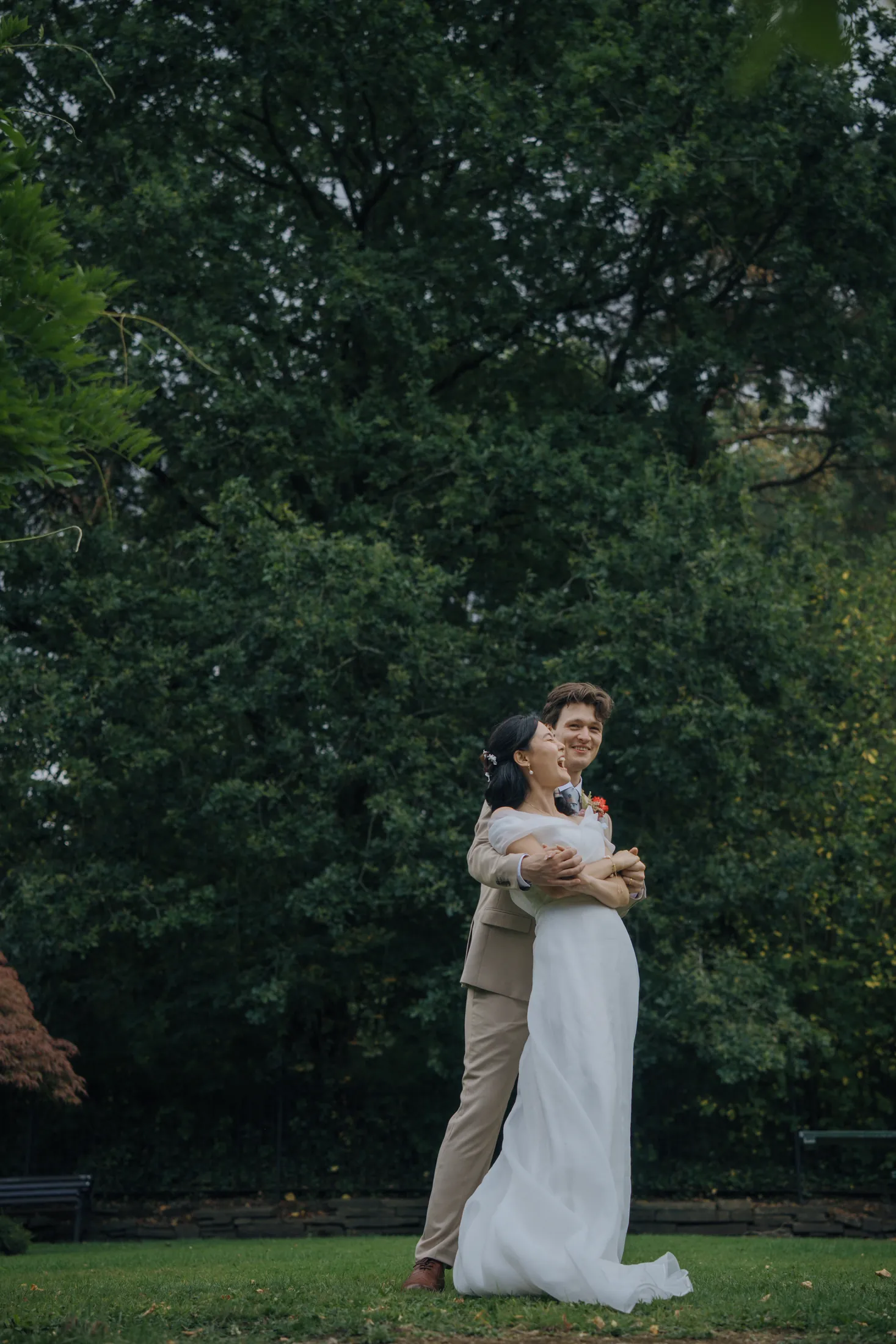 Newlywed portraits in England