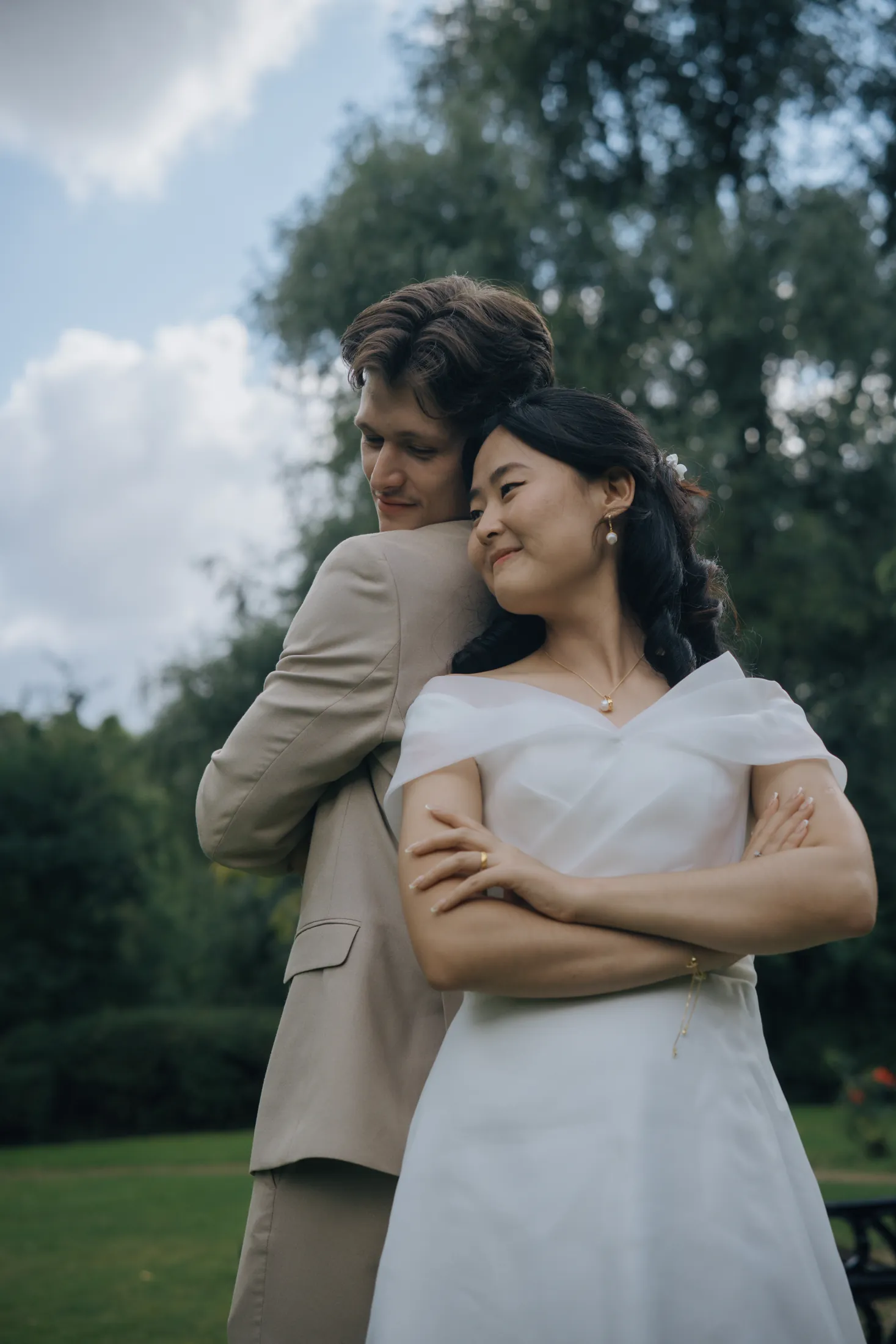 Newlywed portraits in England